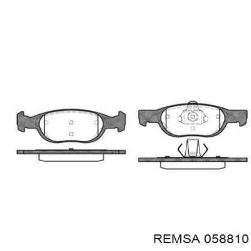 Передние тормозные колодки 058810 Remsa