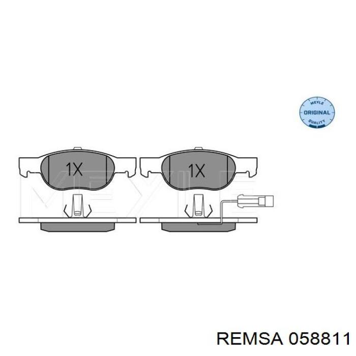 Тормозные колодки Remsa 058811