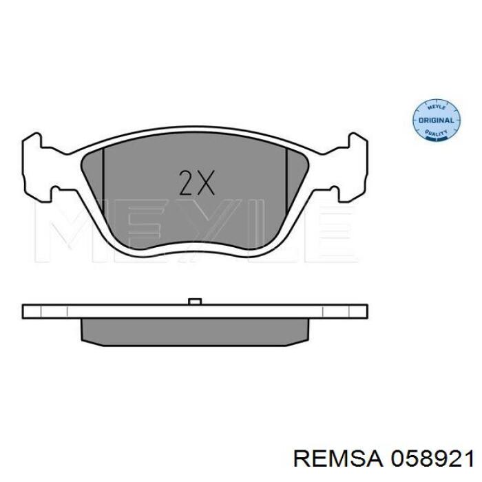 058921 Remsa Колодки передние