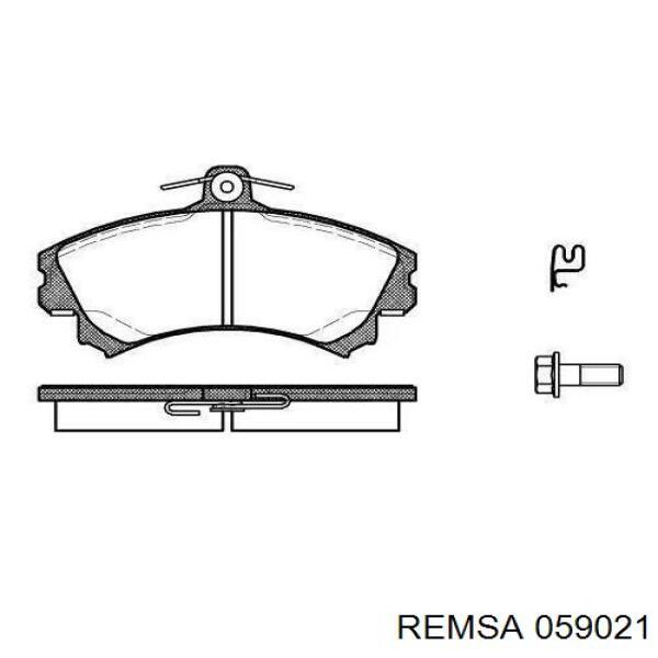 Передние тормозные колодки 059021 Remsa