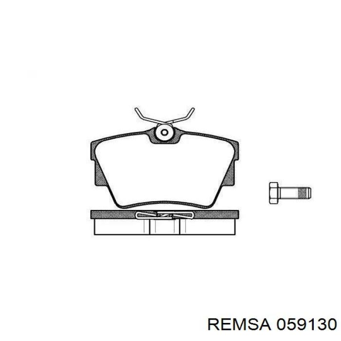 Задние тормозные колодки 059130 Remsa