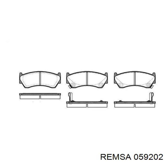 Передние тормозные колодки 059202 Remsa