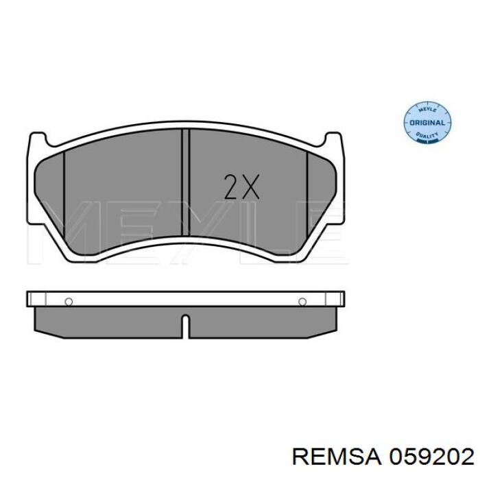 Купить 059202 Remsa Колодки тормозные