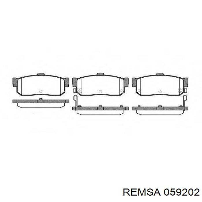 Передние тормозные колодки 059202 Remsa