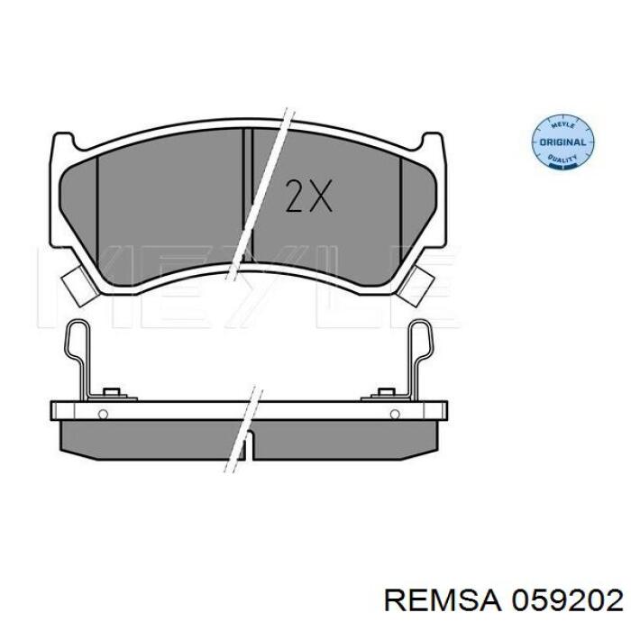 Купить 059202 Remsa Колодки тормозные