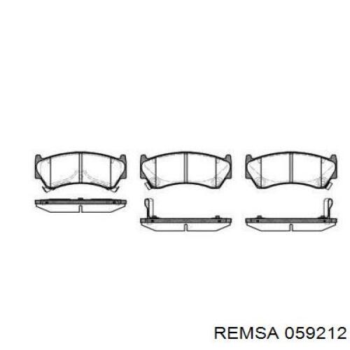 Передние тормозные колодки 059212 Remsa