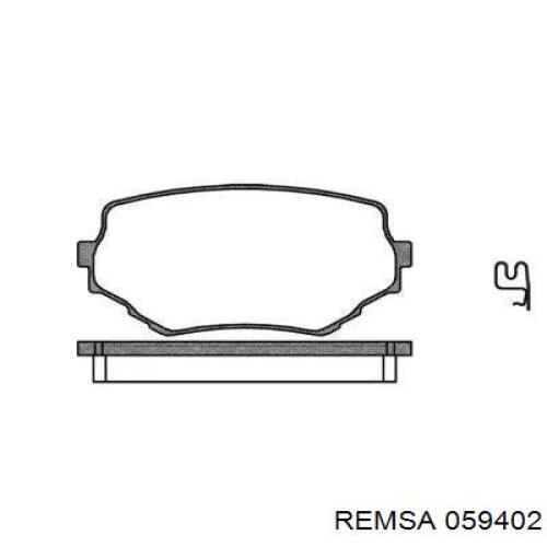 Купить 059402 Remsa Колодки тормозные
