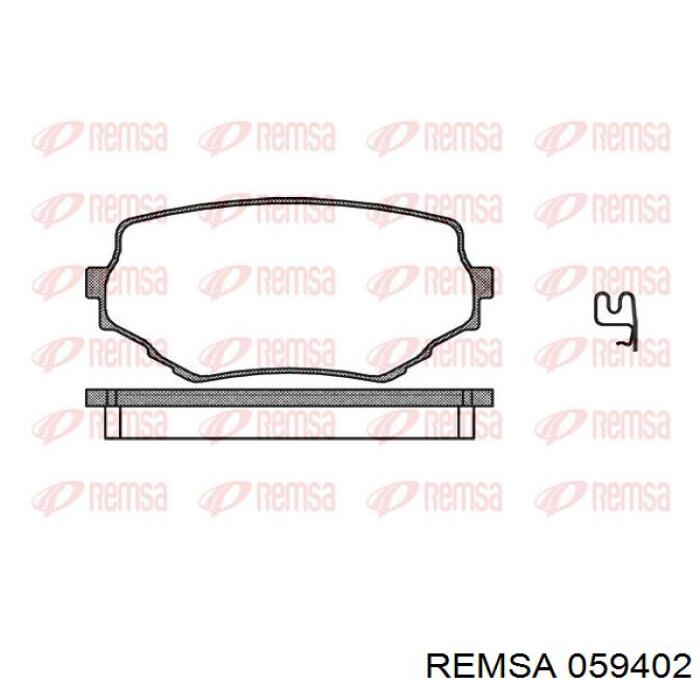 Pastillas de freno delanteras 059402 Remsa