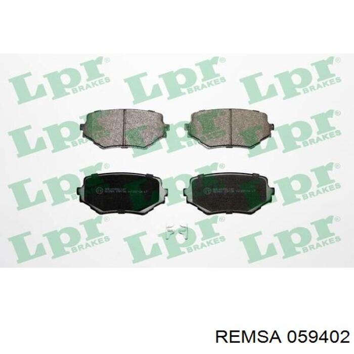 Передние тормозные колодки 059402 Remsa
