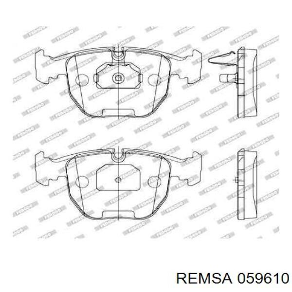 Передние тормозные колодки 059610 Remsa