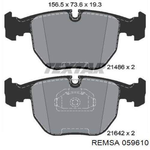 Колодки Remsa 059610 цена, от 31.81 USD