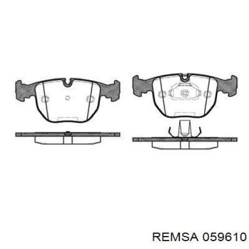 059610 Remsa колодки тормозные передние дисковые