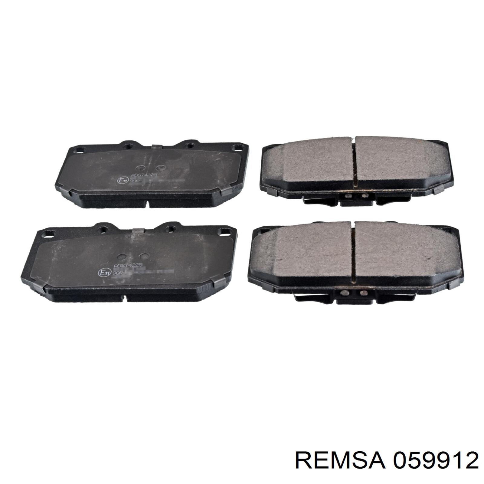 Купить 059912 Remsa Колодки тормозные