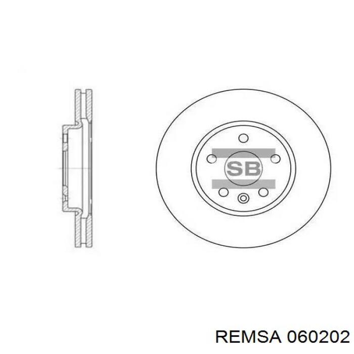 Передние тормозные колодки 060202 Remsa