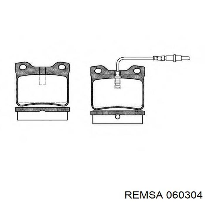 060304 Remsa Колодки передние