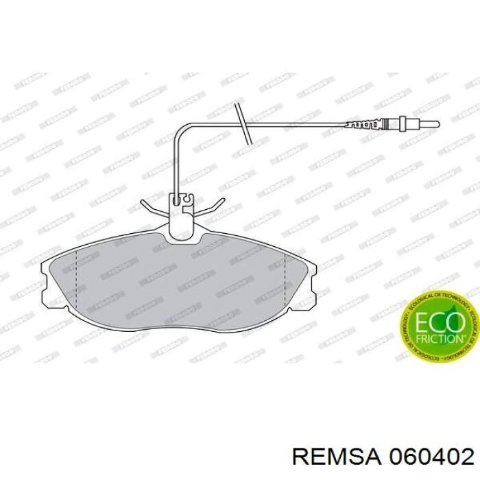 Купить 060402 Remsa Колодки тормозные