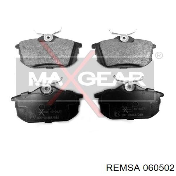 Задние тормозные колодки 060502 Remsa