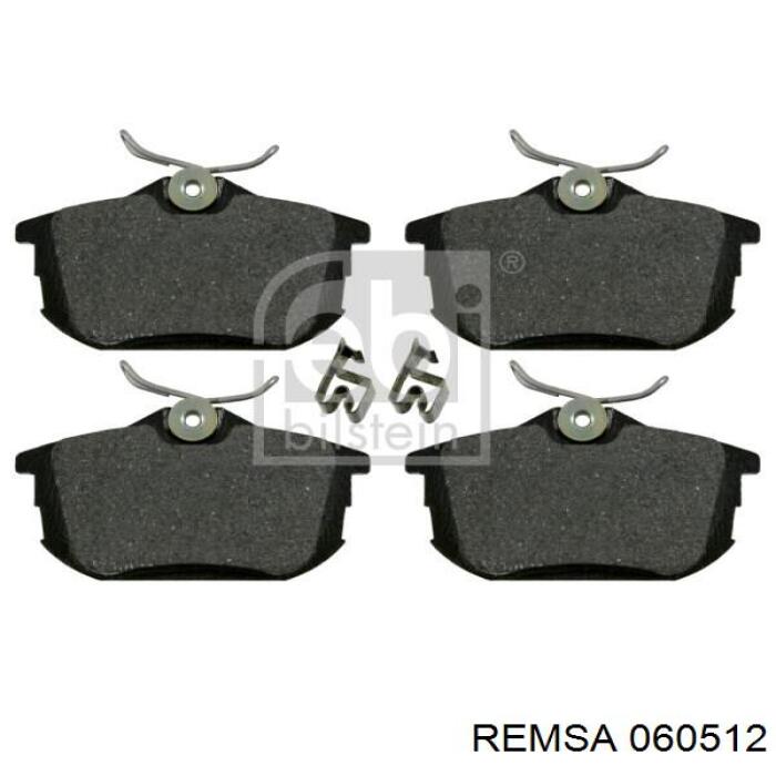 Задние дисковые колодки Remsa 060512
