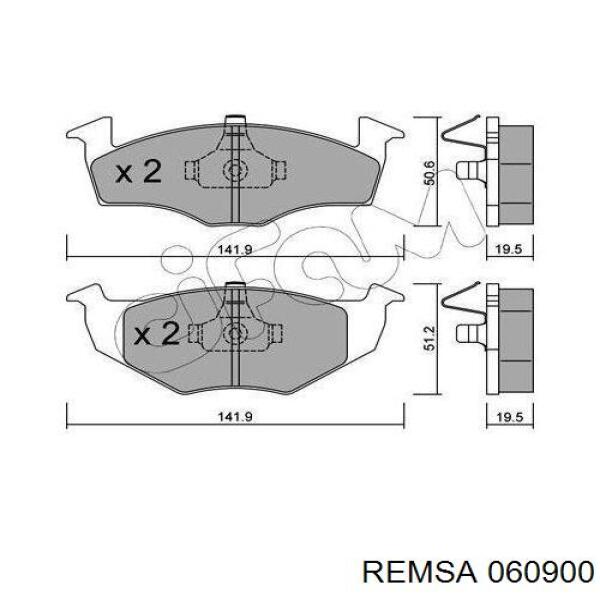 Тормозные колодки Remsa 060900