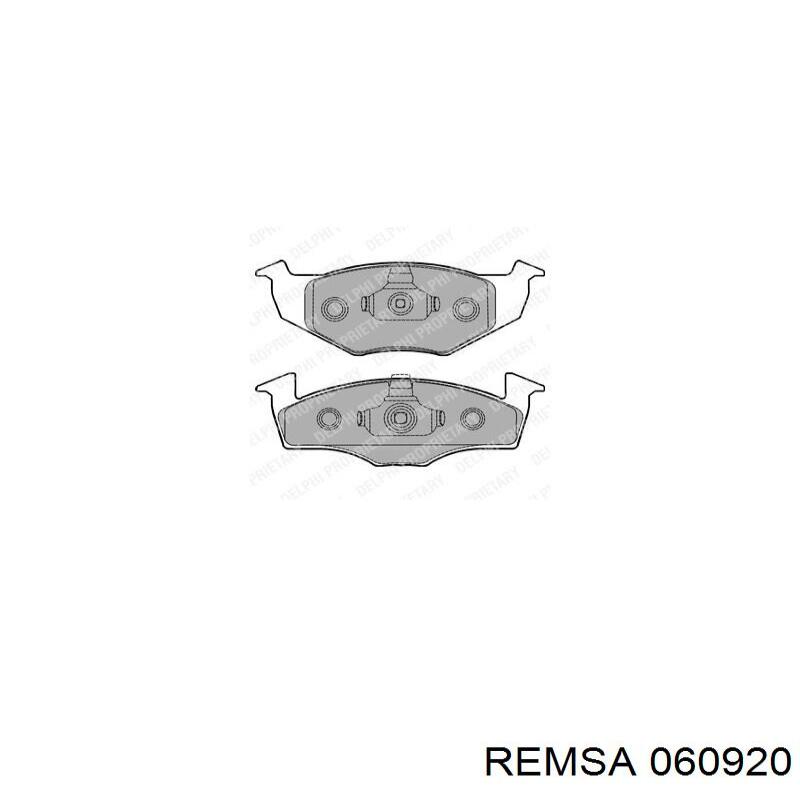Колодки Remsa 060920 цена, от 19.42 USD
