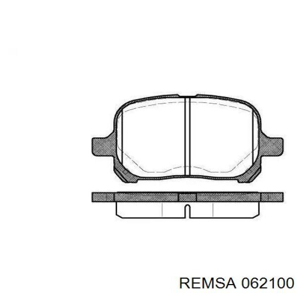 Передние тормозные колодки 062100 Remsa