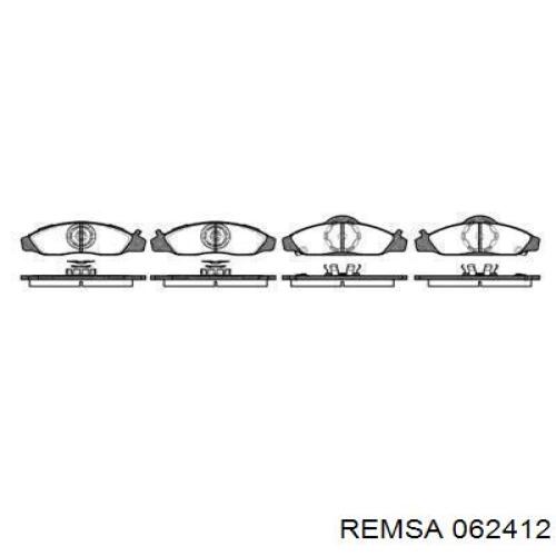 Передние тормозные колодки 062412 Remsa