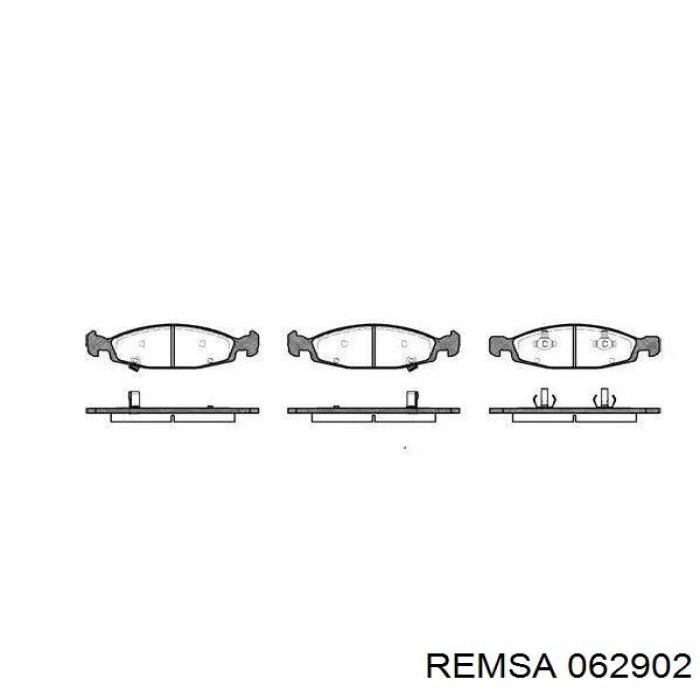 Задние дисковые колодки Remsa 062902