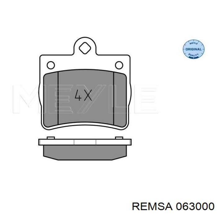 Купить 063000 Remsa Колодки тормозные задние, дисковые