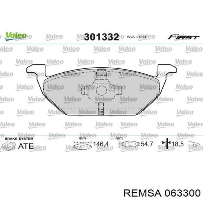 Колодки Remsa 063300 цена, от 27.38 USD
