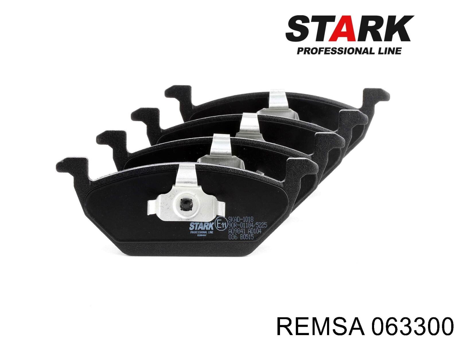 Передние тормозные колодки 063300 Remsa