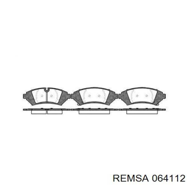 Передние тормозные колодки 064112 Remsa