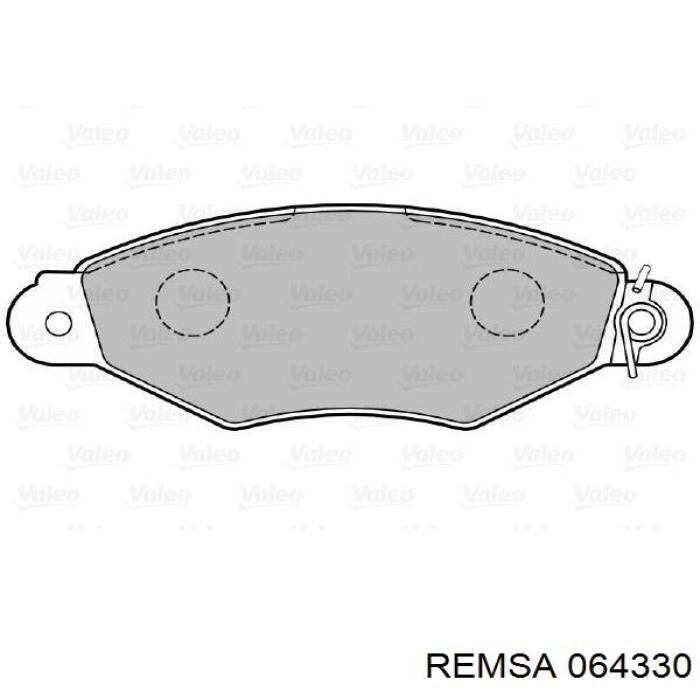 Купить 064330 Remsa Колодки тормозные
