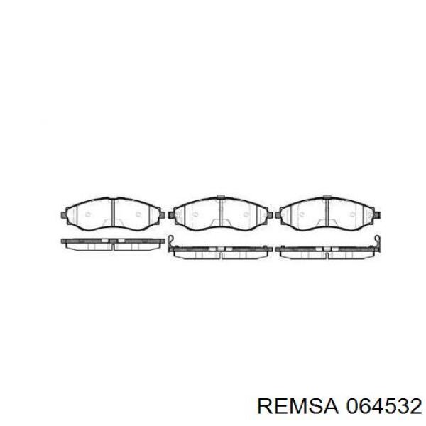 Pastillas de freno delanteras 064532 Remsa