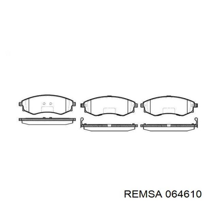 064610 Remsa Колодки тормозные дисковые комплект