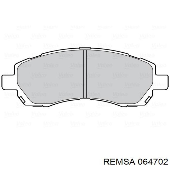 Тормозные колодки Remsa 064702