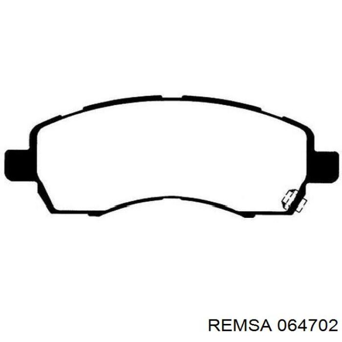 Передние тормозные колодки 064702 Remsa