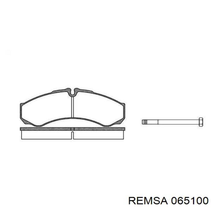 Задние тормозные колодки 065100 Remsa