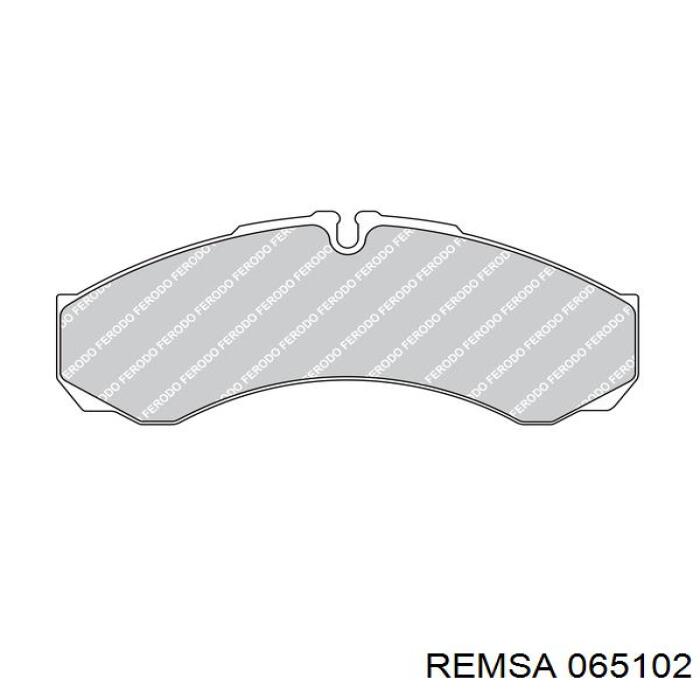 Купить 065102 Remsa Колодки тормозные задние, дисковые