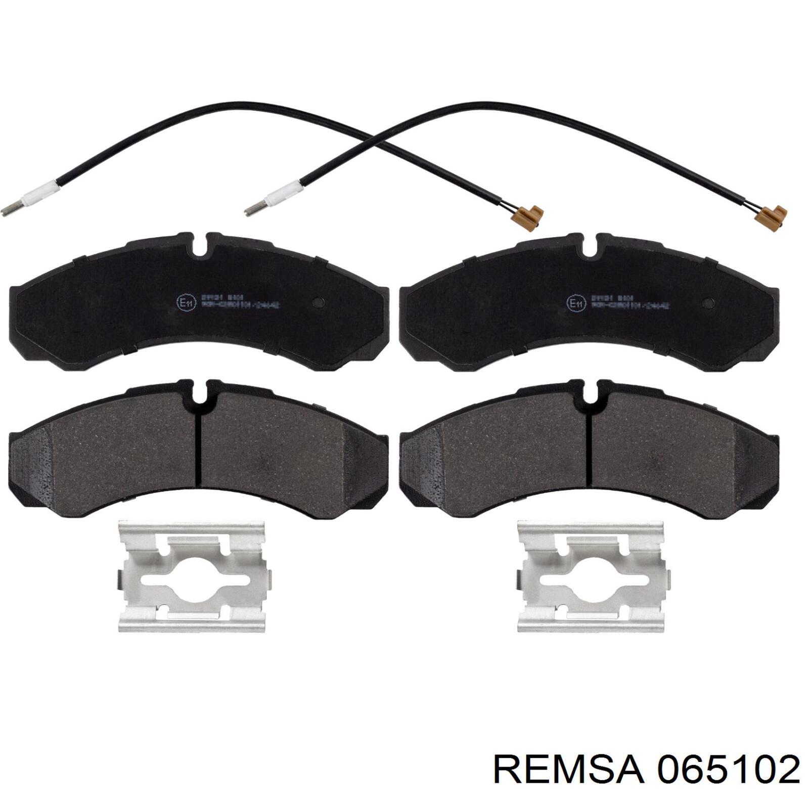 Задние дисковые колодки Remsa 065102