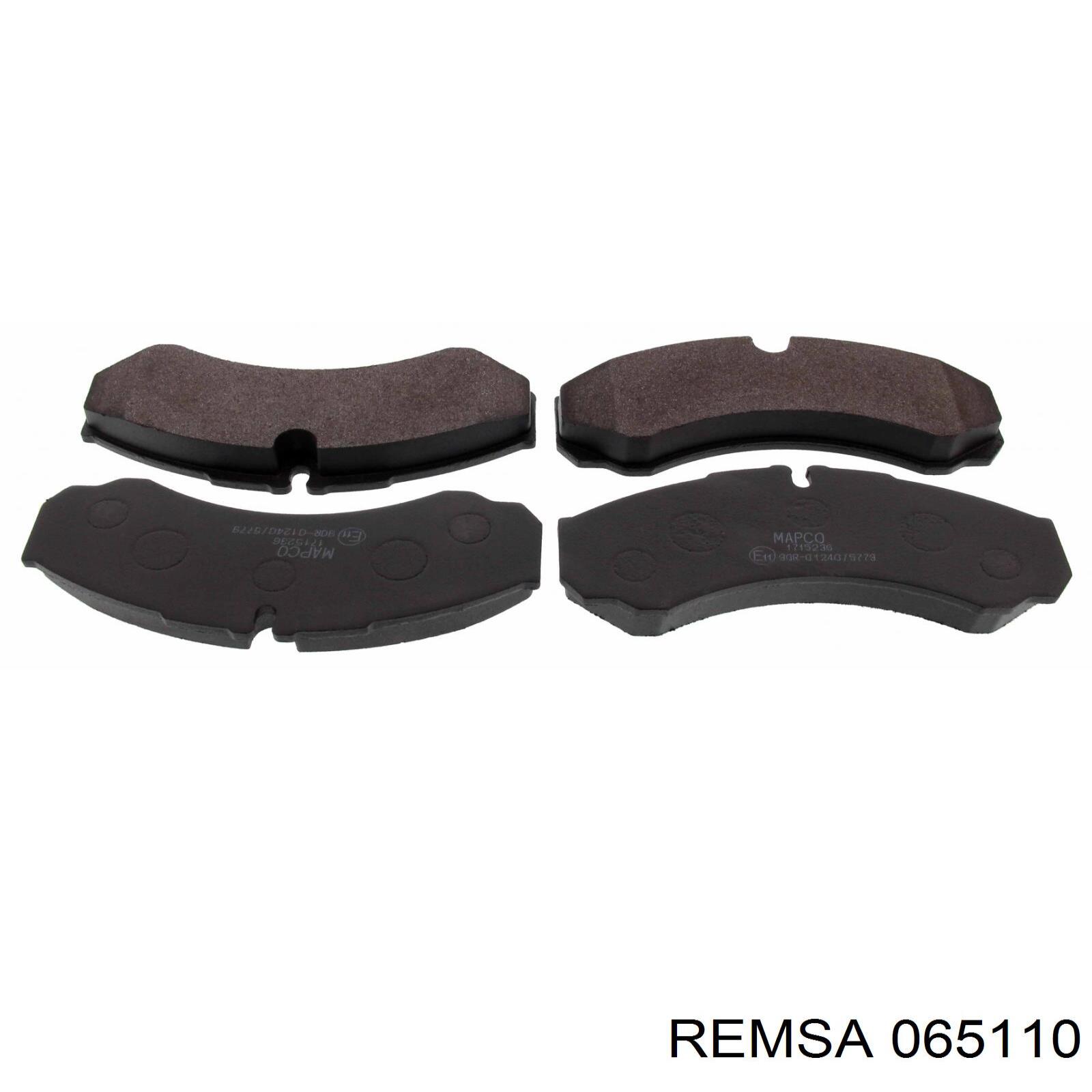 Тормозные колодки Remsa 065110