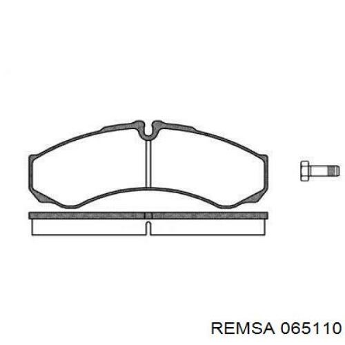 Передние тормозные колодки 065110 Remsa