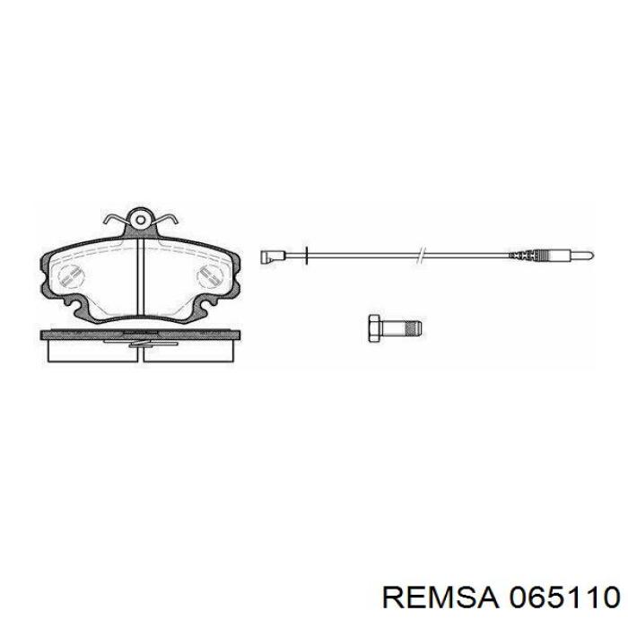 Передние тормозные колодки 065110 Remsa