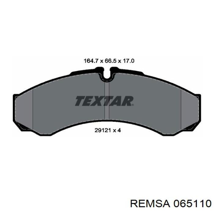 Купить 065110 Remsa Колодки тормозные