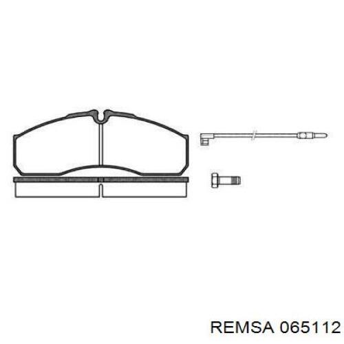 Передние тормозные колодки 065112 Remsa