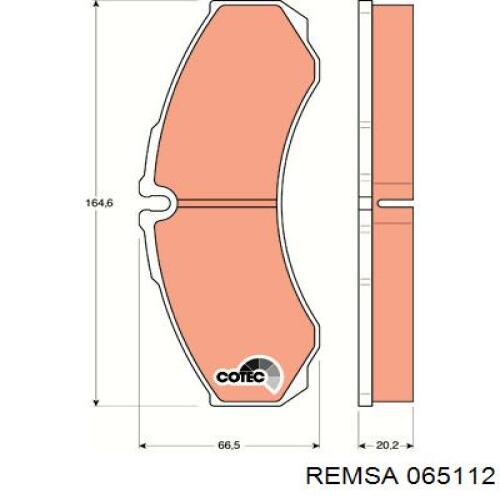 Колодки Remsa 065112 цена, от 29.11 USD