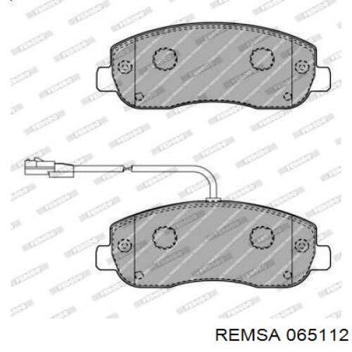 Купить 065112 Remsa Колодки тормозные