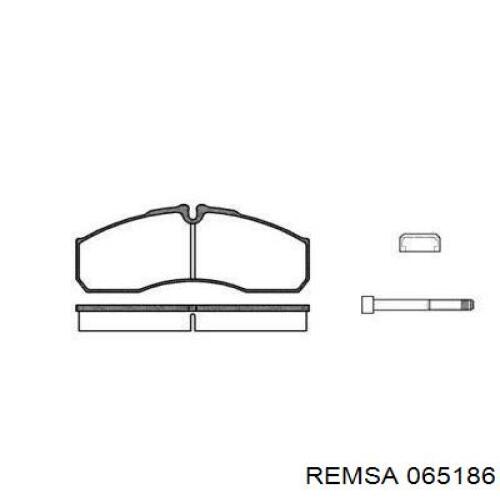 Передние тормозные колодки 065186 Remsa