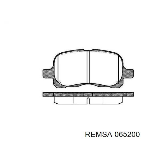 Передние тормозные колодки 065200 Remsa