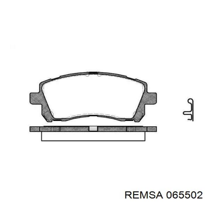 0655.02 Remsa колодки тормозные передние дисковые