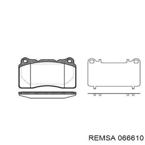 066610 Remsa передние тормозные колодки